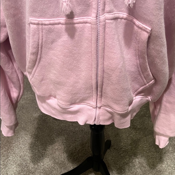 PINK Victoria's Secret Soft Pink Zip-Up Hoodie - Picture 4 of 10